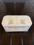 Boat Cup Holder with Inserts, 2-Cup Marine Drink Holder, Suction Mount
