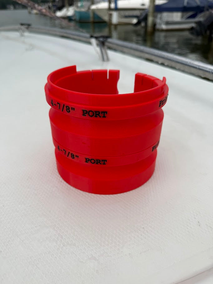 Stackable Dipsy Diver Storage Case, 4-7/8" Magnum Tackle Organizer, Red(Port)