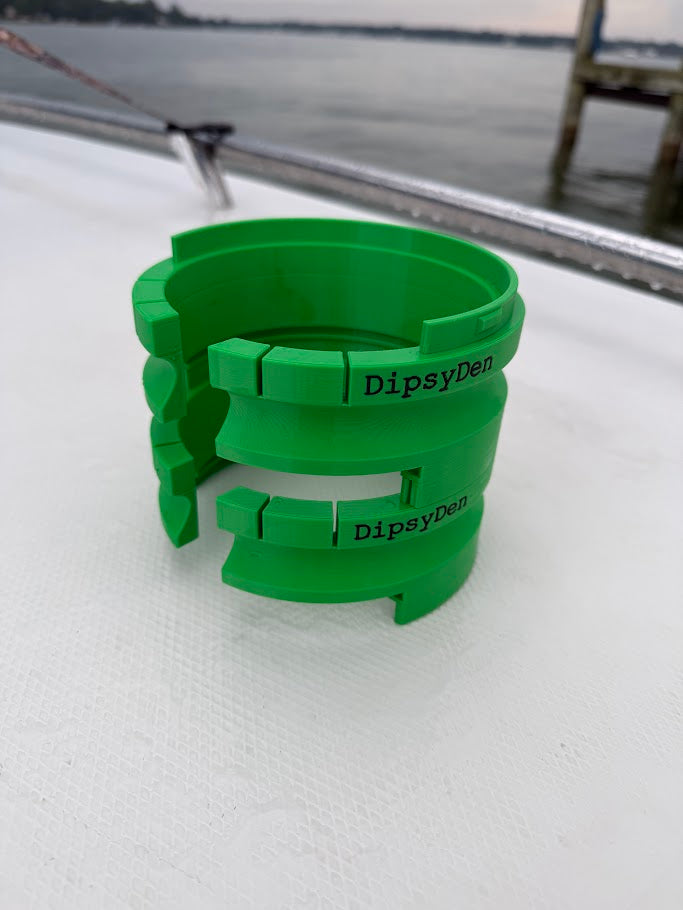 Stackable Dipsy Diver Storage Case, 4-7/8" Magnum Tackle Organizer, Green(Starboard)