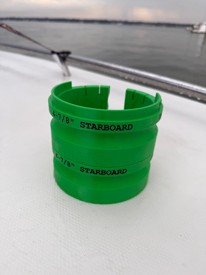 Stackable Dipsy Diver Storage Case, 4-7/8" Magnum Tackle Organizer, Green(Starboard)