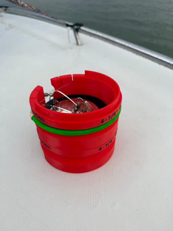 Stackable Dipsy Diver Storage Case, 4-7/8" Magnum Tackle Organizer, Red(Port)