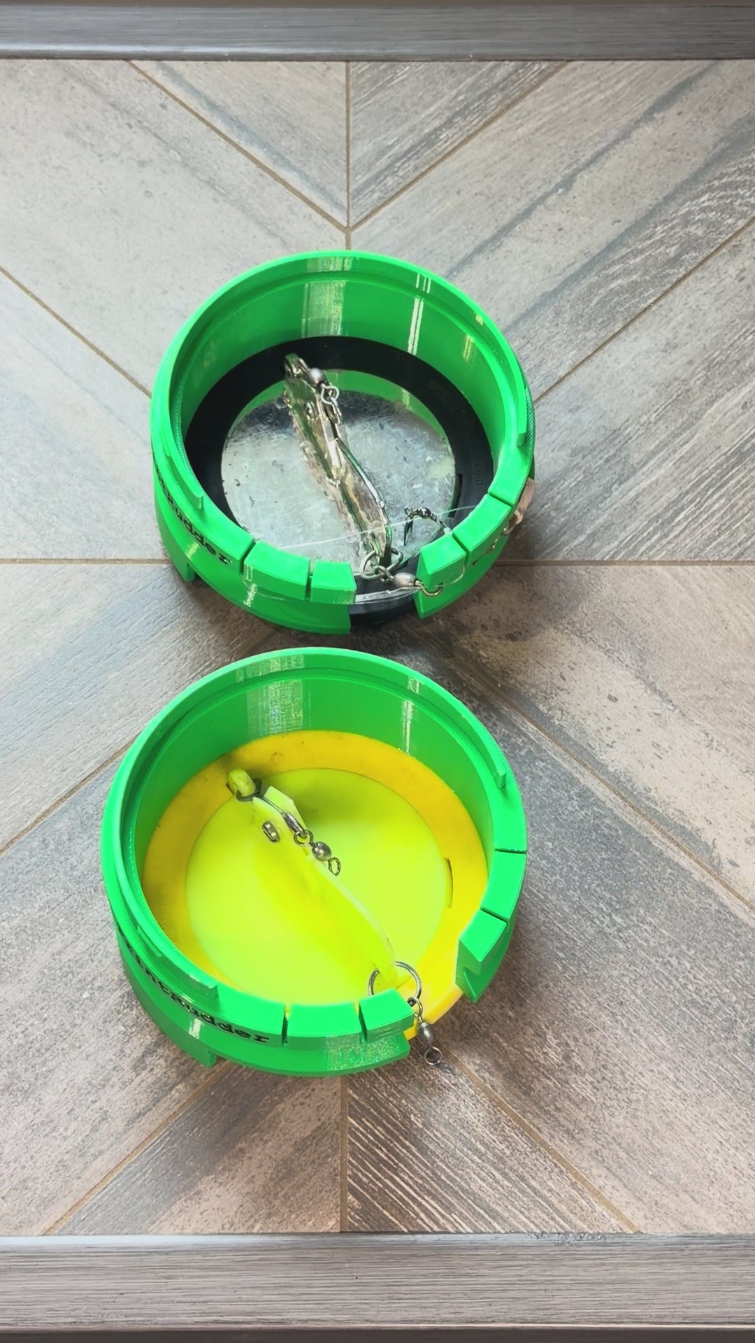 Stackable Dipsy Diver Storage Case, 4-7/8" Magnum Tackle Organizer, Green(Starboard)